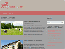 Tablet Screenshot of animalhome.at